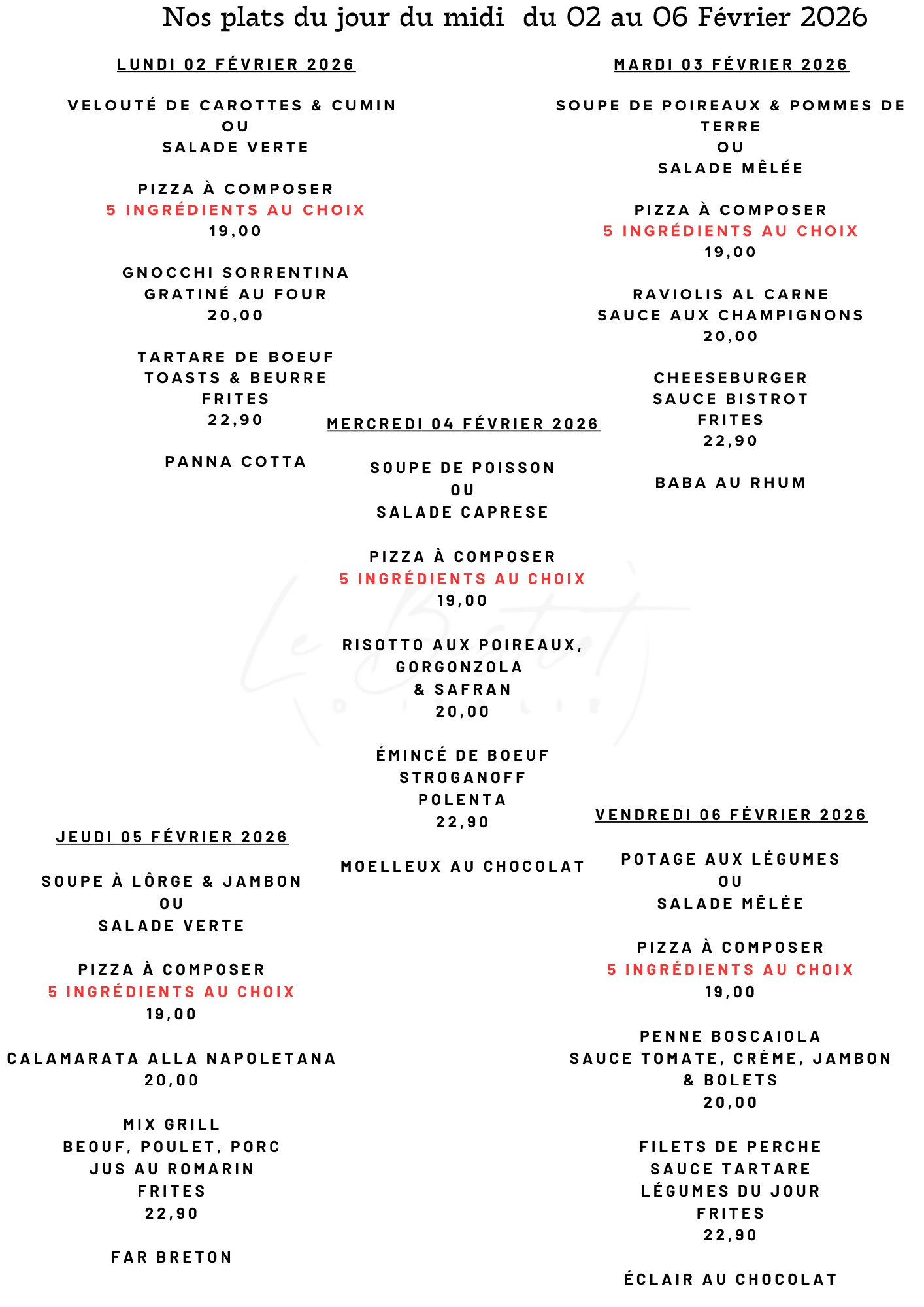 Penser à réserver au 0277220053