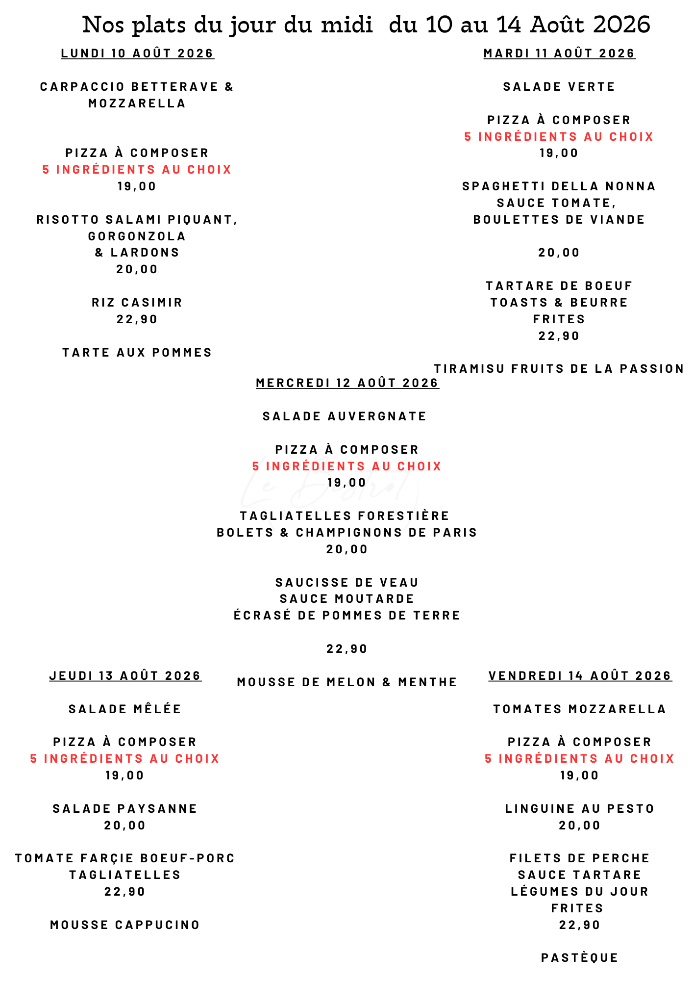 Penser à réserver au 0277220053